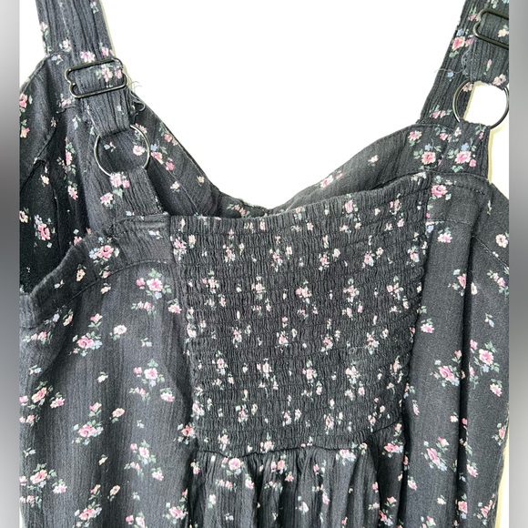 AMERICAN EAGLE NAVY BLUE FORAL DRESS A19 - Picture 6 of 6